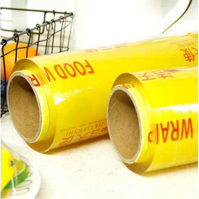 Large Roll Disposable PVC Cling Film Household Food Grade Plastic Wrap for Kitchen Storage
